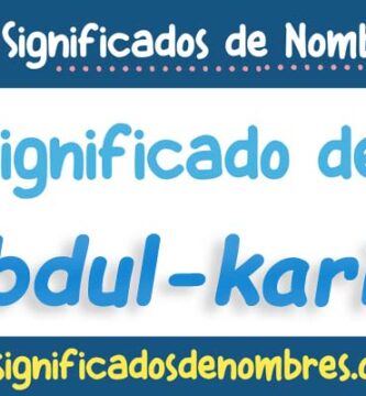 Significado de Abdul Karim