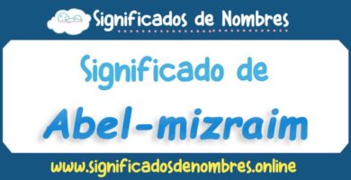 Significado de Abel-mizraim