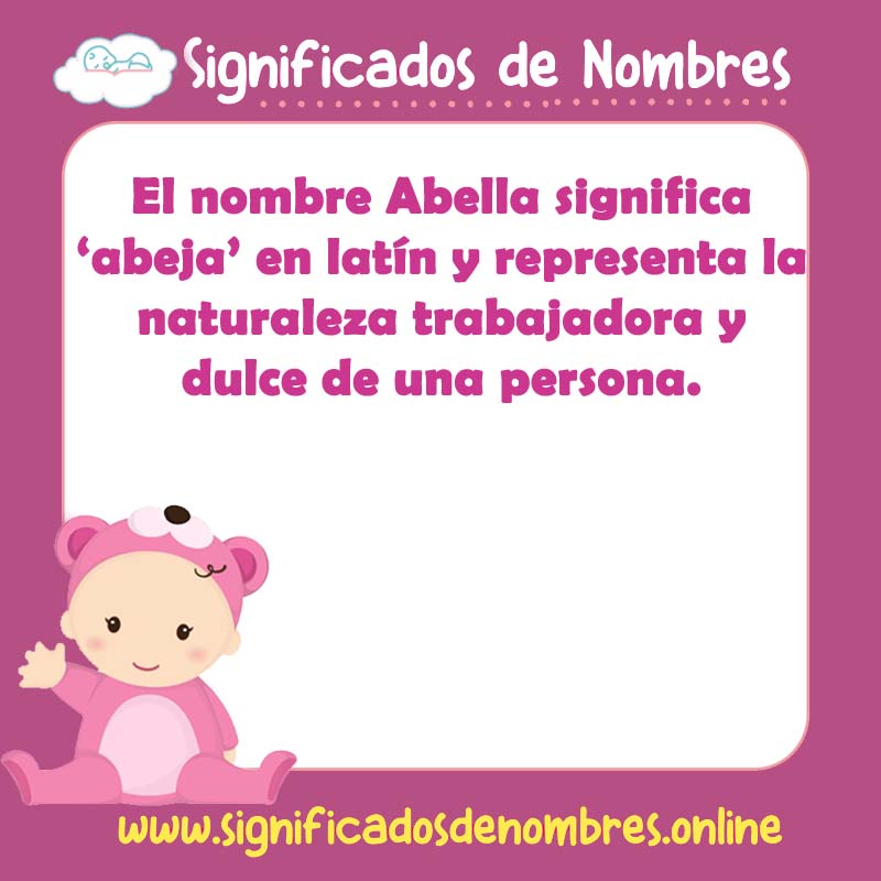 Significado y origen del nombre Abella
