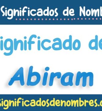 Significado de Abiram