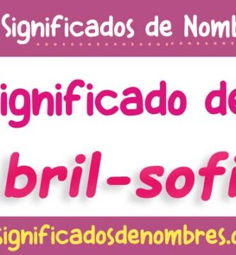Significado de Abril Sofia