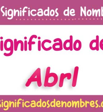 Significado de Abrl