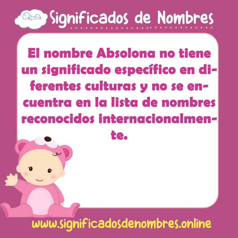 Significado y origen del nombre Absolona