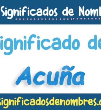 Significado de Acuña