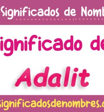 Significado de Adalit