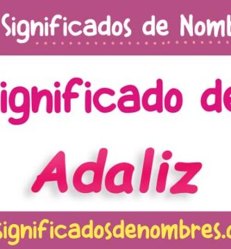Significado de Adaliz