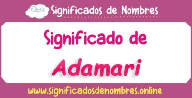 Significado de Adamari
