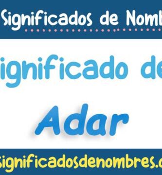 Significado de Adar