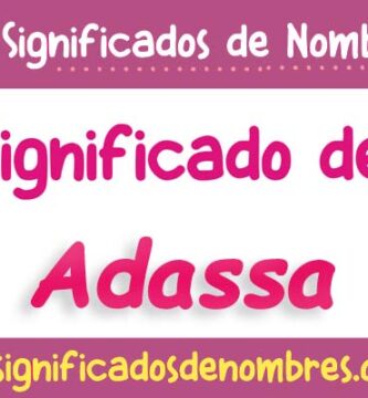 Significado de Adassa