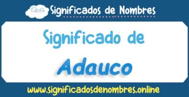 Significado de Adauco