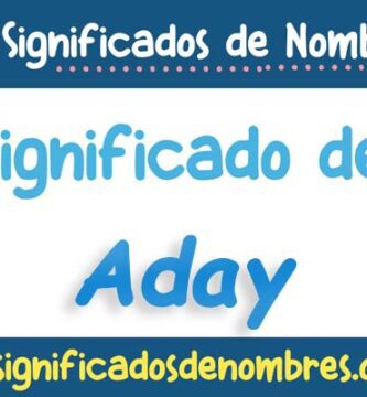 Significado de Aday