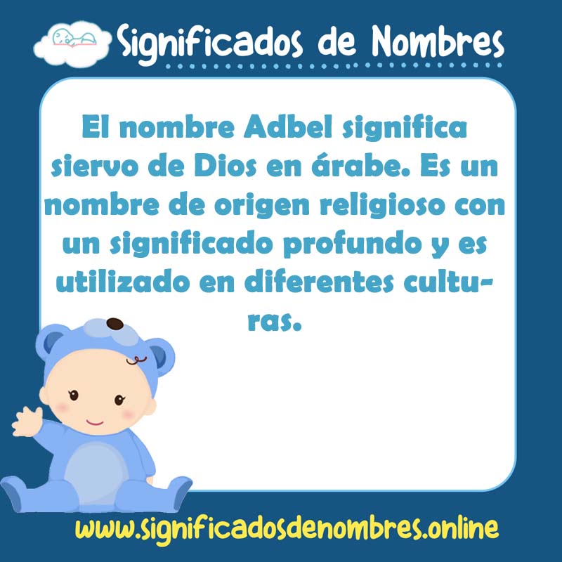 Significado y origen del nombre Adbel