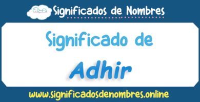 Significado de Adhir