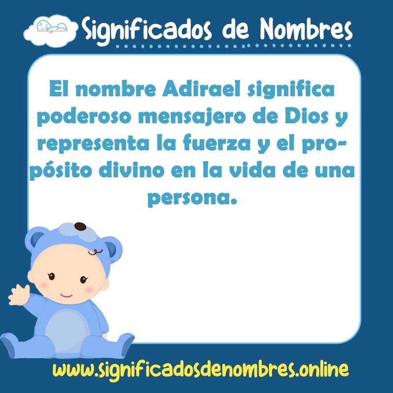 Significado y origen del nombre Adirael