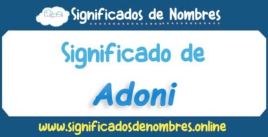 Significado de Adoni
