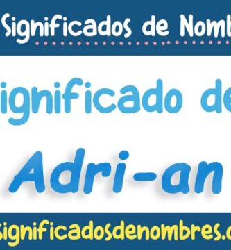 Significado de Adri An