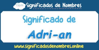 Significado de Adri An