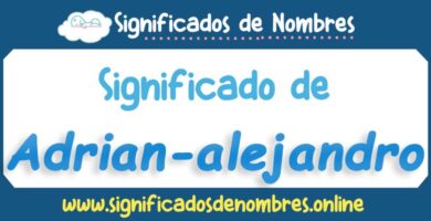 Significado de Adrian Alejandro