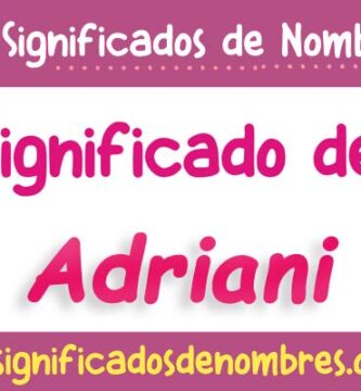 Significado de Adriani