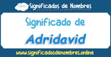 Significado de Adridavid