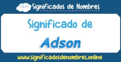 Significado de Adson