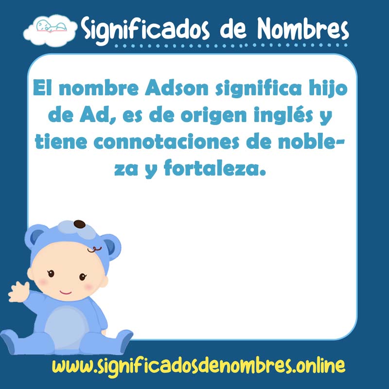 Significado y origen del nombre Adson