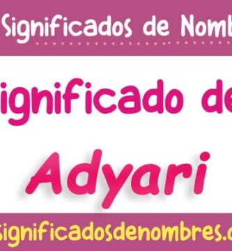 Significado de Adyari