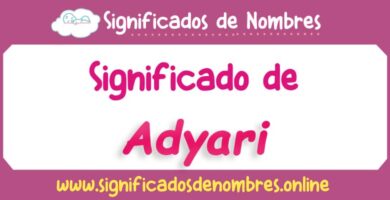 Significado de Adyari
