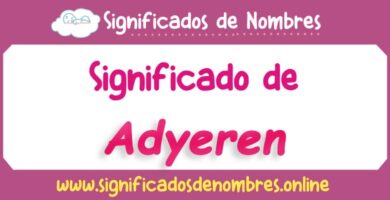 Significado de Adyeren