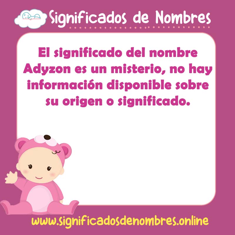 Significado y origen del nombre Adyzon