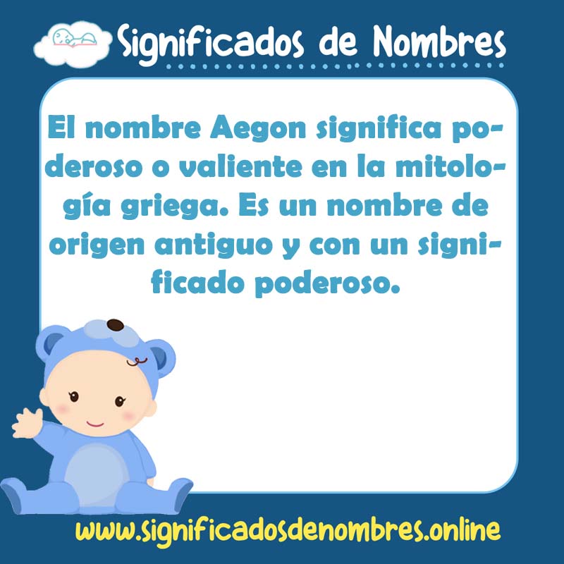 Significado y origen del nombre Aegon