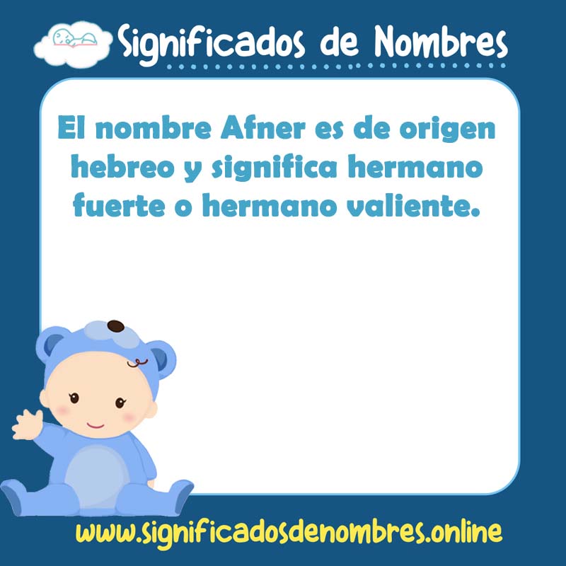 Significado y origen del nombre Afner