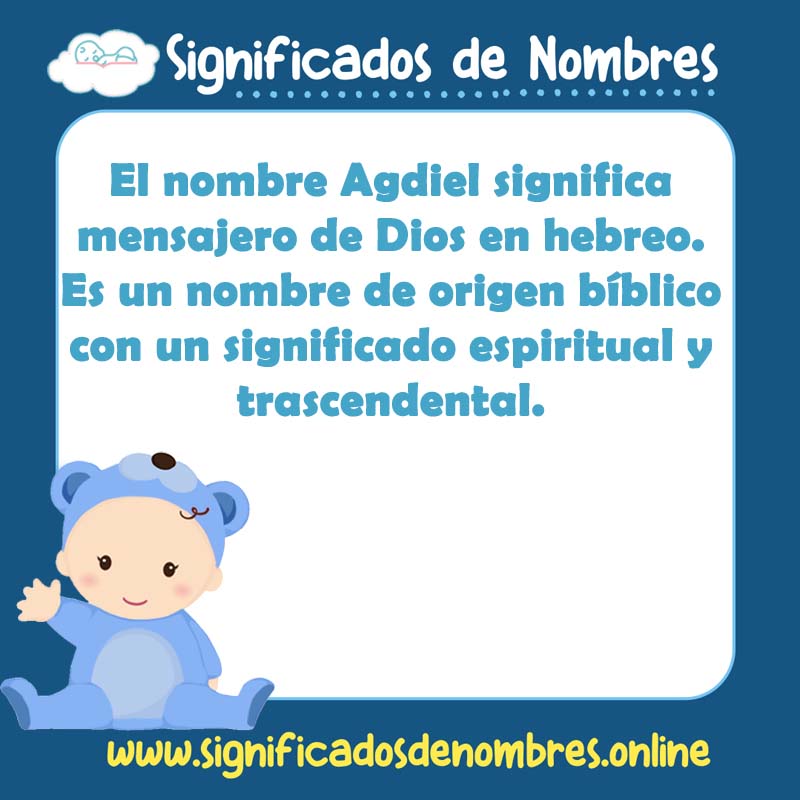 Significado y origen del nombre Agdiel