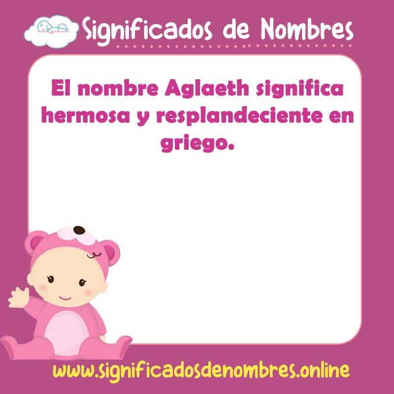 Significado y origen del nombre Aglaeth