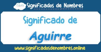Significado de Aguirre