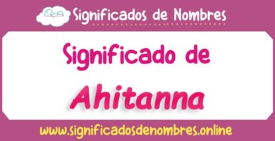 Significado de Ahitanna