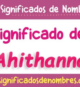 Significado de Ahithanna