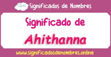 Significado de Ahithanna