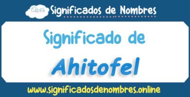 Significado de Ahitofel