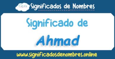 Significado de Ahmad
