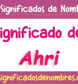 Significado de Ahri