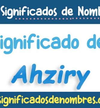 Significado de Ahziry