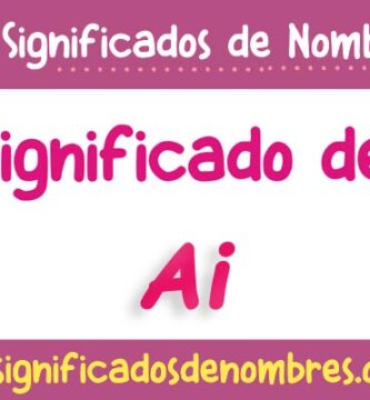 Significado de Ai
