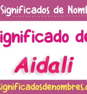 Significado de Aidali