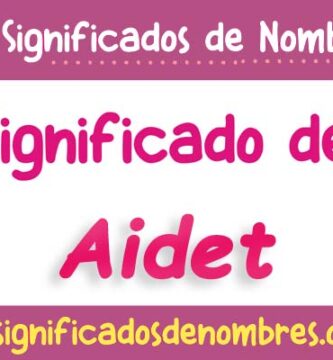 Significado de Aidet