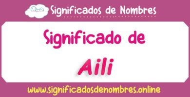 Significado de Aili