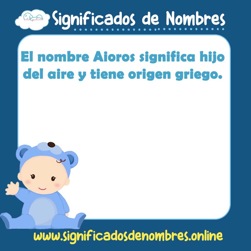 Significado y origen del nombre Aioros
