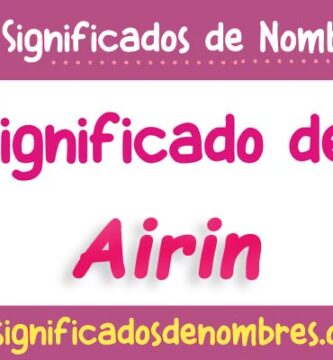 Significado de Airin