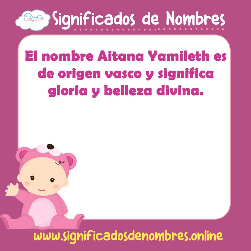Significado y origen del nombre Aitana Yamileth