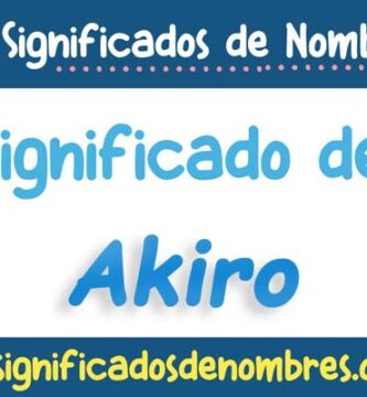 Significado de Akiro